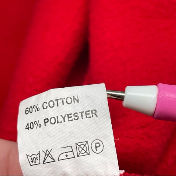 Paperjunkie Varsity Letterman Jacket Men Medium White Red Unisex - Picture 11 of 13